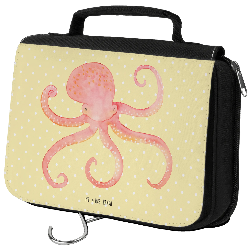 Wash bag Squid Kulturtasche, hygienebeutel, Kulturbeutel Waschbar, Waschbeutel, Schminkbeutel, Reisebeutel, Kulturbeutel, Toilettentasche, Necessaire, badtasche, Schminktasche, Kosmetiktasche, hygienetasche, beautycase, Waschtasche, Lustige Sprüche, Tiere, Tiermotive, Gute Laune, Tintenfisch, Wasser, Arme, Meer, Ozean, Krake, Meerestier