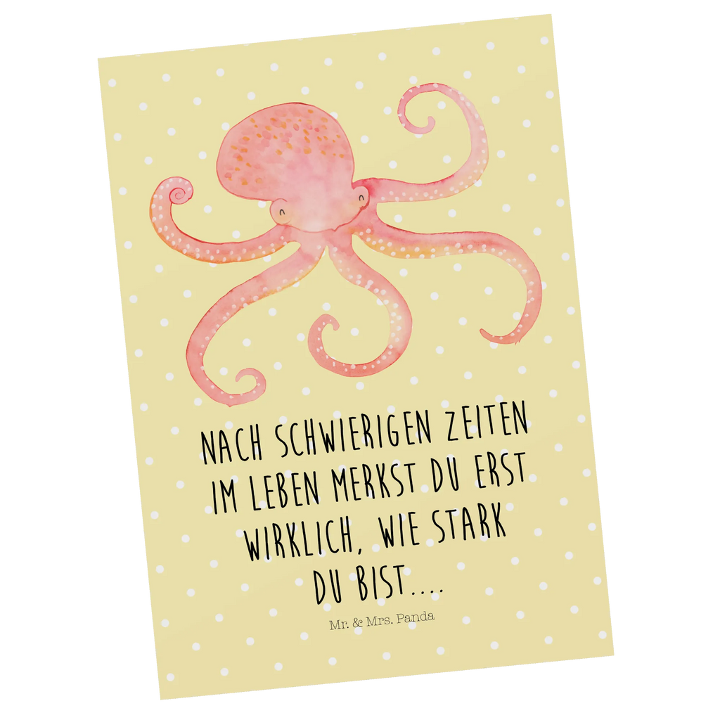 Pocztówka Ośmiornica Motywy zwierzęce, dobra energia, zabawne powiedzonka, zwierzęta