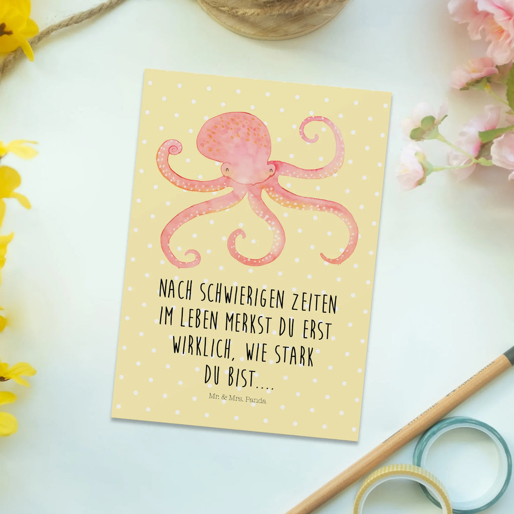 Pocztówka Ośmiornica Motywy zwierzęce, dobra energia, zabawne powiedzonka, zwierzęta