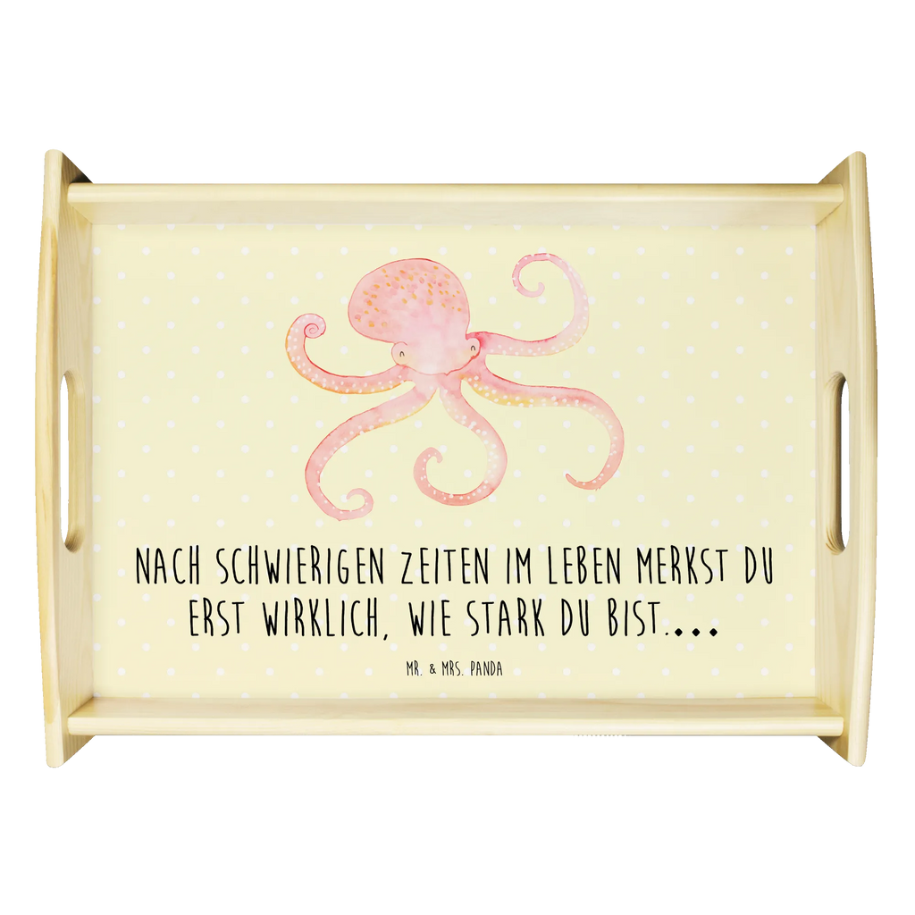 Serviertablett Tintenfisch Holztablett, Tablett, Serviertablett, Frühstückstablett, Dekotablett, Küchentablett, Tiermotive, Gute Laune, lustige Sprüche, Tiere, Ozean, Meerestier, Krake, Meer, Arme, Wasser, Tintenfisch