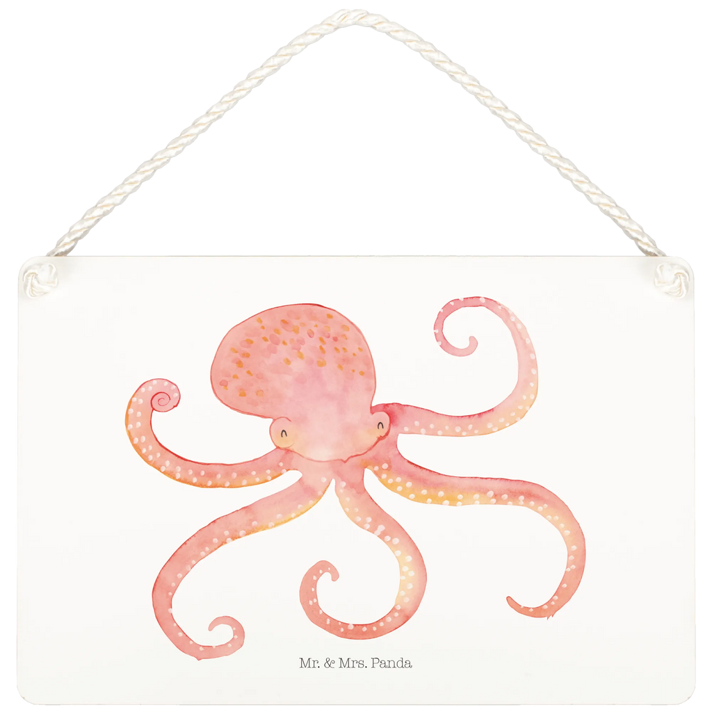 Decorative sign Squid small animals, cute, funny, cute animal motives, hand drawn, small world, funny sayings, good mood, happy, gifts, gift ideas, special gifts, animal lover, card, squid, sea, ocean, arms, octopus, sea animal, water
