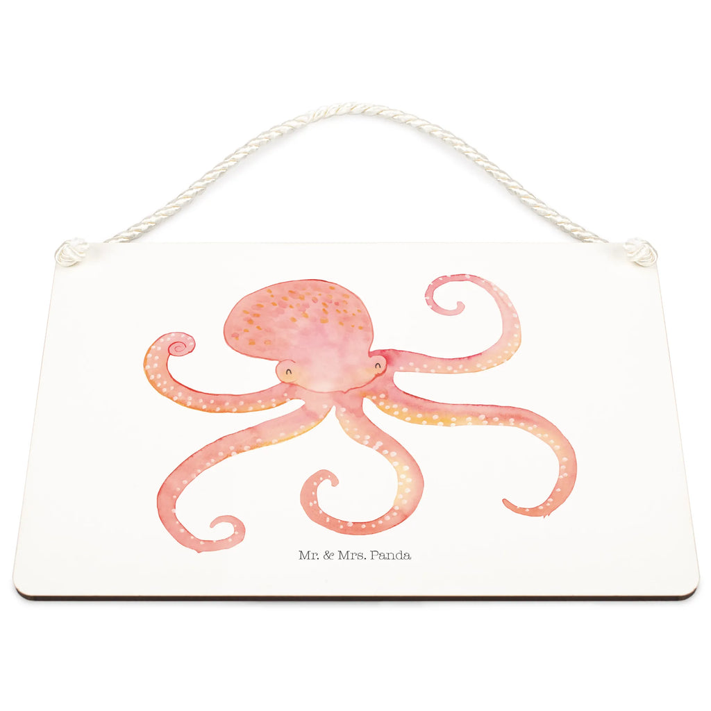 Decorative sign Squid small animals, cute, funny, cute animal motives, hand drawn, small world, funny sayings, good mood, happy, gifts, gift ideas, special gifts, animal lover, card, squid, sea, ocean, arms, octopus, sea animal, water