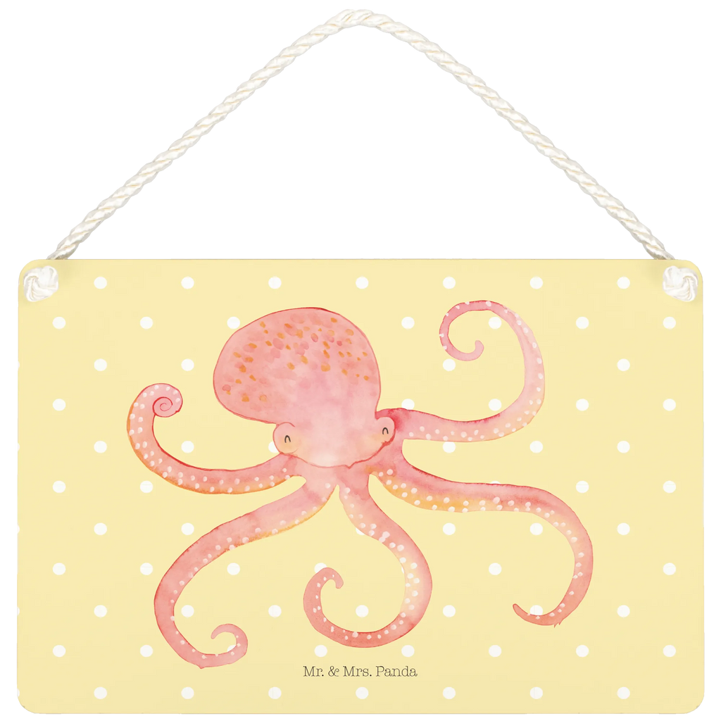 Decorative sign Squid small animals, cute, funny, cute animal motives, hand drawn, small world, funny sayings, good mood, happy, gifts, gift ideas, special gifts, animal lover, card, squid, sea, ocean, arms, octopus, sea animal, water