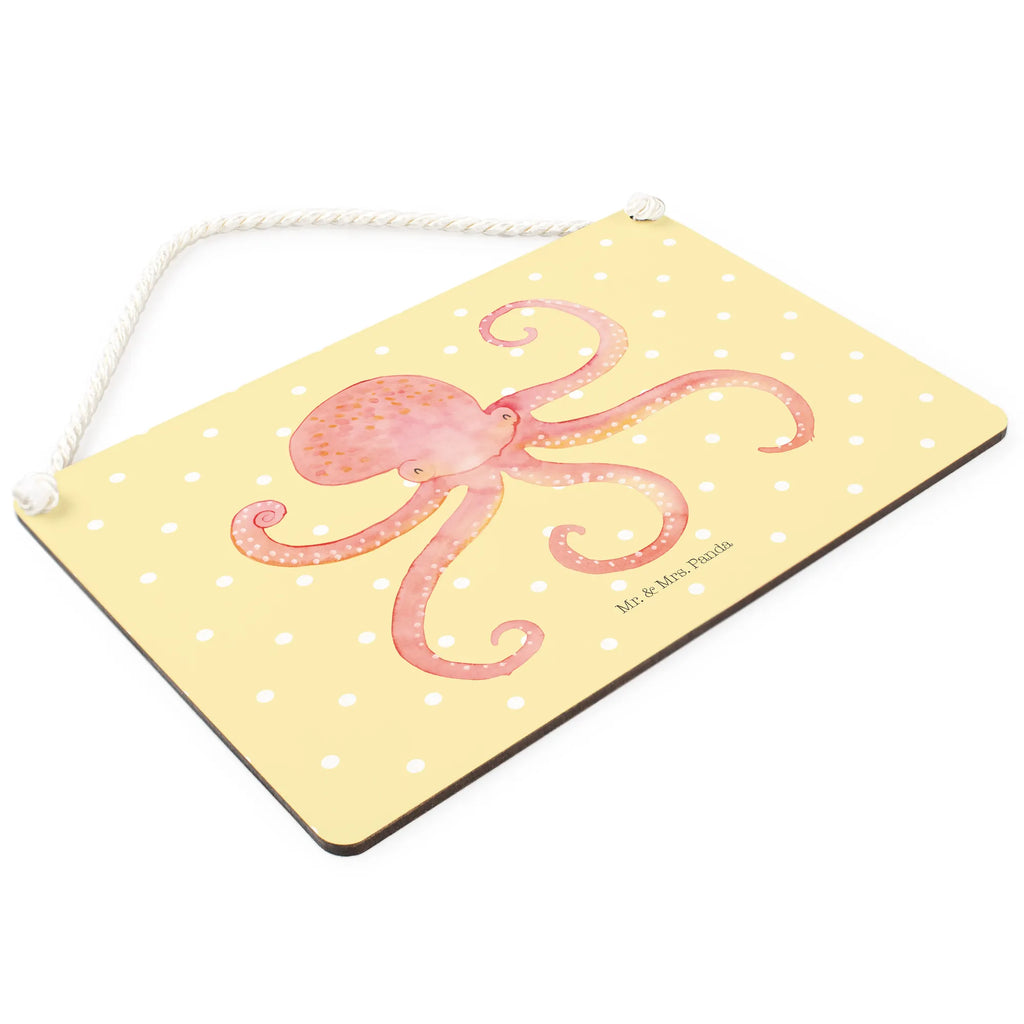 Decorative sign Squid small animals, cute, funny, cute animal motives, hand drawn, small world, funny sayings, good mood, happy, gifts, gift ideas, special gifts, animal lover, card, squid, sea, ocean, arms, octopus, sea animal, water