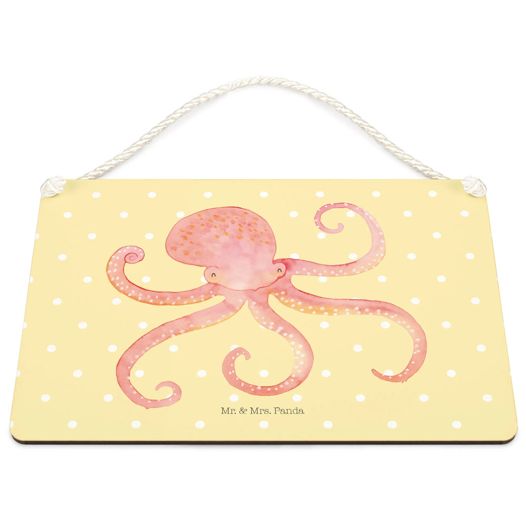 Decorative sign Squid small animals, cute, funny, cute animal motives, hand drawn, small world, funny sayings, good mood, happy, gifts, gift ideas, special gifts, animal lover, card, squid, sea, ocean, arms, octopus, sea animal, water