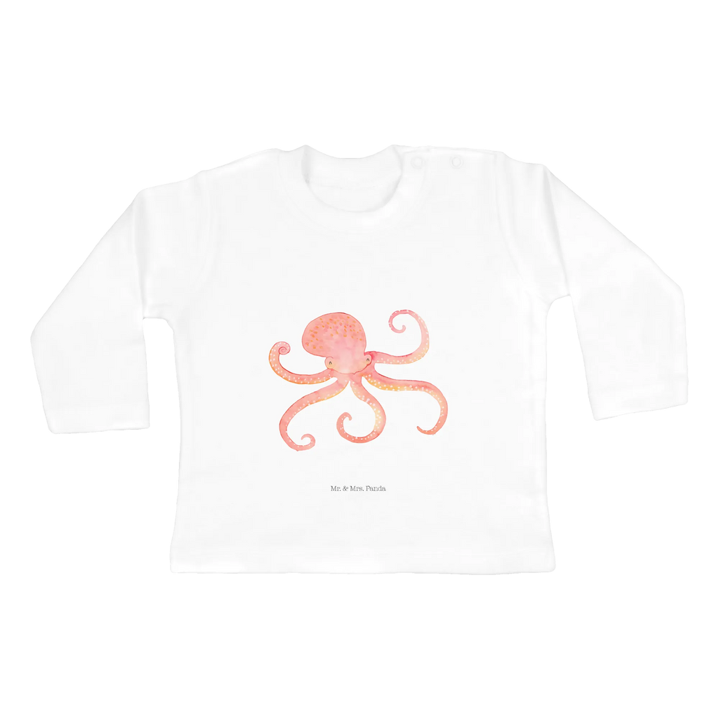 Baby Longsleeve Tintenfisch Bio, Langarm, Kleidung, Baby Shower, Tiere, Gute Laune, Tiermotive, Lustige Sprüche, Tintenfisch, Meerestier, Krake, Wasser, Meer, Arme, Ozean