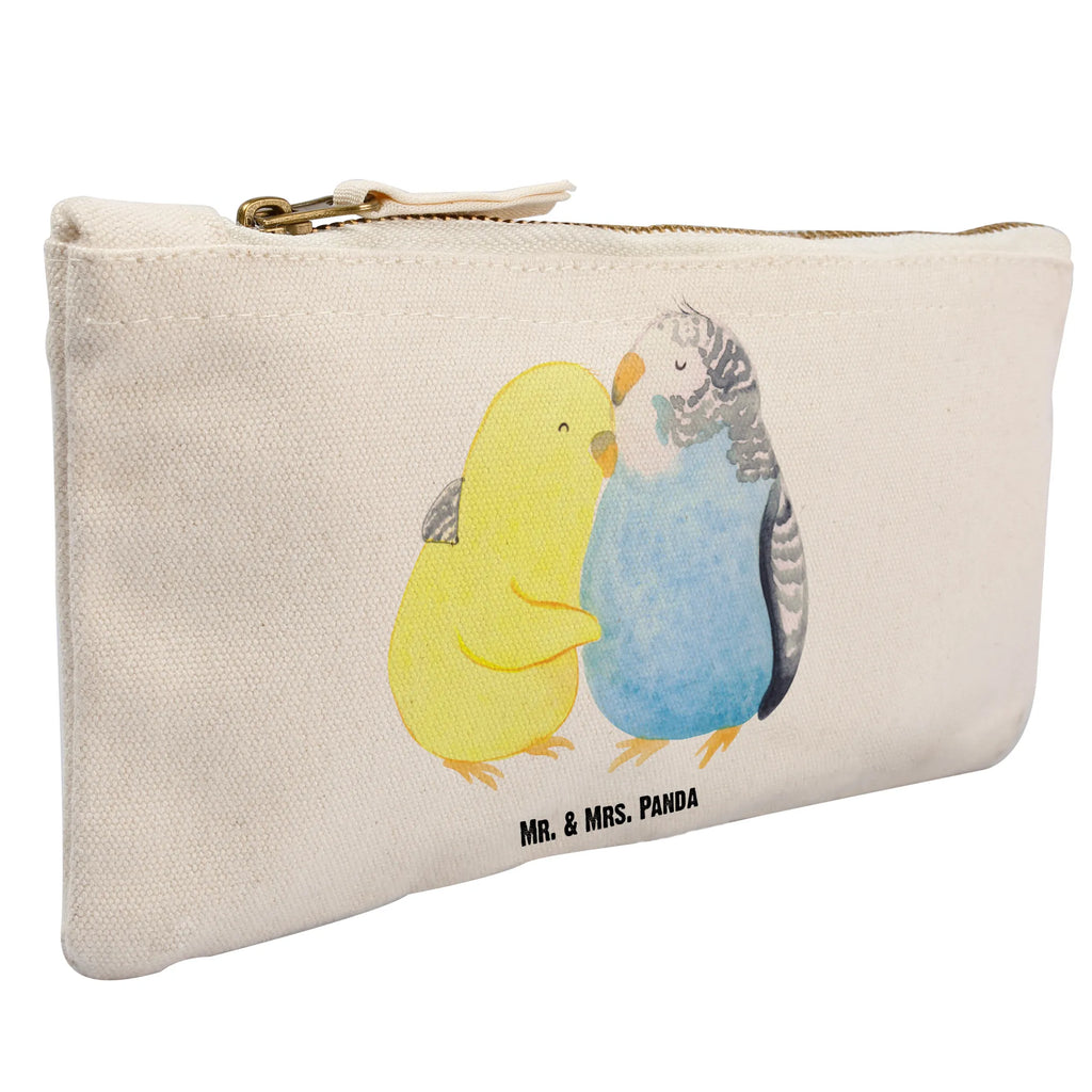 Make-up bag Parakeets in love Love, Loving, Two, Together, Marriage, Engagement, Proposal of marriage, Love gift, gift for her, gift for him, anniversary gift, closeness, birds, cuddling, love, trust, budgie