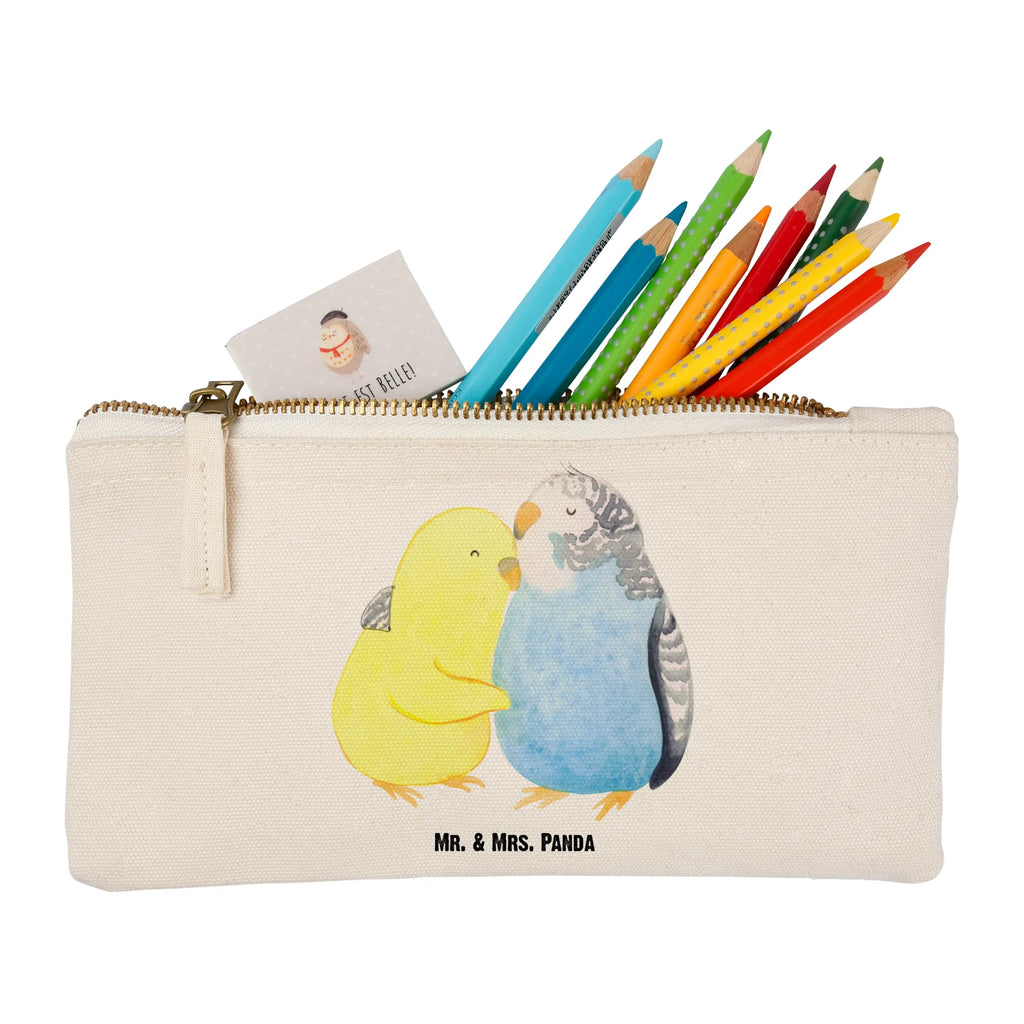 Make-up bag Parakeets in love Love, Loving, Two, Together, Marriage, Engagement, Proposal of marriage, Love gift, gift for her, gift for him, anniversary gift, closeness, birds, cuddling, love, trust, budgie