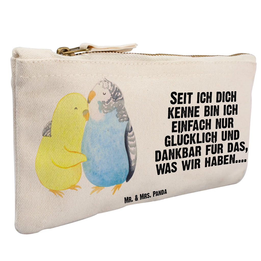 Make-up bag Parakeets in love Love, Loving, Two, Together, Marriage, Engagement, Proposal of marriage, Love gift, gift for her, gift for him, anniversary gift, closeness, birds, cuddling, love, trust, budgie
