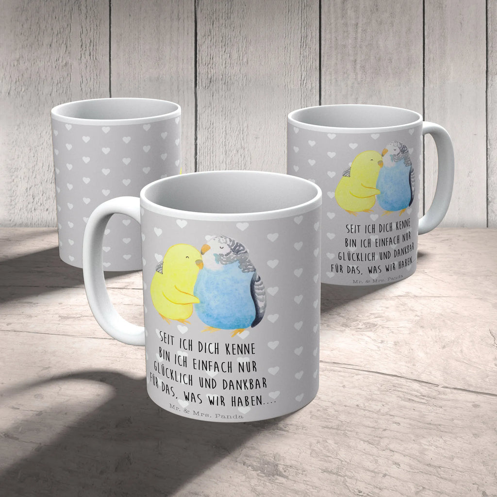 Tasse Wellensittich Liebe Tasse mit Motiven, Tasse, Teetasse, Geschenktasse, Kaffeetasse, Tasse mit Zitaten, Keramiktasse, Bürotasse, Porzellantasse, Liebe, Partner, Freund, Freundin, Ehemann, Ehefrau, Heiraten, Verlobung, Heiratsantrag, Liebesgeschenk, Jahrestag, Hocheitstag, Vögel, Kuscheln, Vertrauen, Nähe, Wellensittich