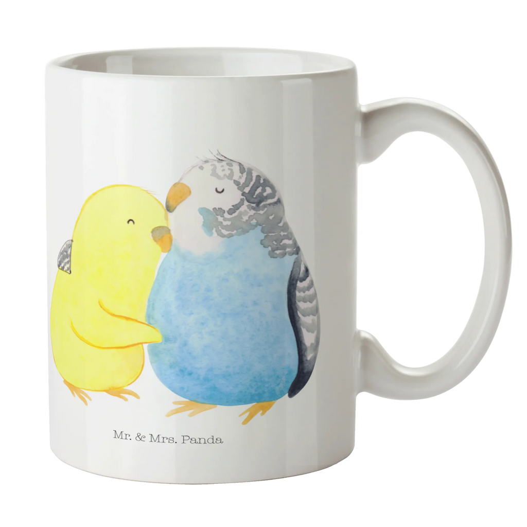 Tasse Wellensittich Liebe Tasse mit Motiven, Tasse, Teetasse, Geschenktasse, Kaffeetasse, Tasse mit Zitaten, Keramiktasse, Bürotasse, Porzellantasse, Liebe, Partner, Freund, Freundin, Ehemann, Ehefrau, Heiraten, Verlobung, Heiratsantrag, Liebesgeschenk, Jahrestag, Hocheitstag, Vögel, Kuscheln, Vertrauen, Nähe, Wellensittich