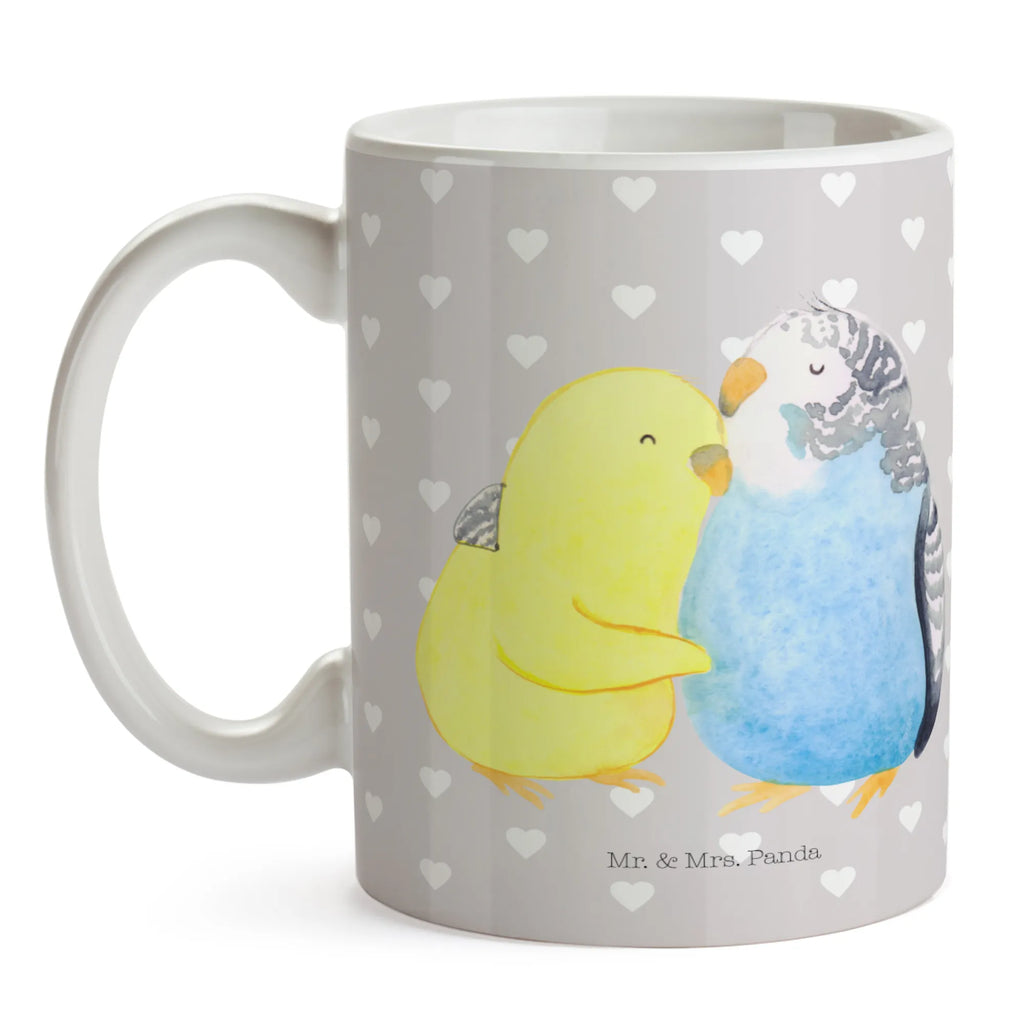 Tasse Wellensittich Liebe Tasse mit Motiven, Tasse, Teetasse, Geschenktasse, Kaffeetasse, Tasse mit Zitaten, Keramiktasse, Bürotasse, Porzellantasse, Liebe, Partner, Freund, Freundin, Ehemann, Ehefrau, Heiraten, Verlobung, Heiratsantrag, Liebesgeschenk, Jahrestag, Hocheitstag, Vögel, Kuscheln, Vertrauen, Nähe, Wellensittich