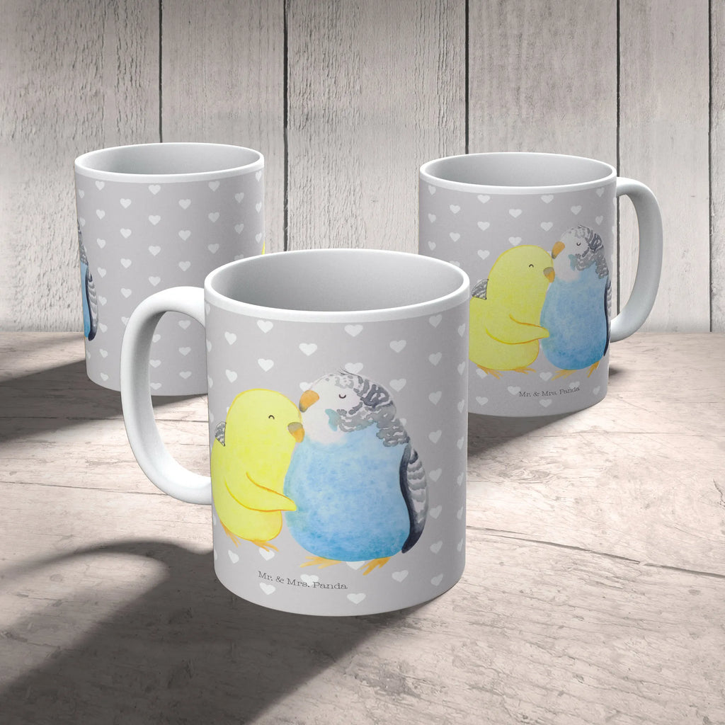 Tasse Wellensittich Liebe Tasse mit Motiven, Tasse, Teetasse, Geschenktasse, Kaffeetasse, Tasse mit Zitaten, Keramiktasse, Bürotasse, Porzellantasse, Liebe, Partner, Freund, Freundin, Ehemann, Ehefrau, Heiraten, Verlobung, Heiratsantrag, Liebesgeschenk, Jahrestag, Hocheitstag, Vögel, Kuscheln, Vertrauen, Nähe, Wellensittich
