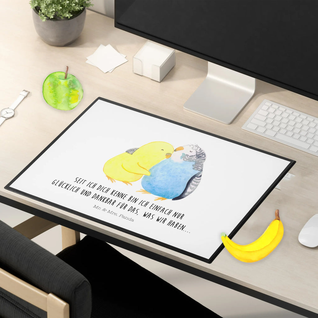 Schreibtischunterlage Wellensittich Liebe Schreibtischunterlage Groß, Bürobedarf, Schreibtischauflage, Büroartikel, Schreibtisch Unterlagen, Schreibunterlage, Schreibwaren, Liebe, Partner, Freund, Freundin, Ehemann, Ehefrau, Heiraten, Verlobung, Heiratsantrag, Liebesgeschenk, Jahrestag, Hocheitstag, Vögel, Vertrauen, Wellensittich, Kuscheln, Nähe