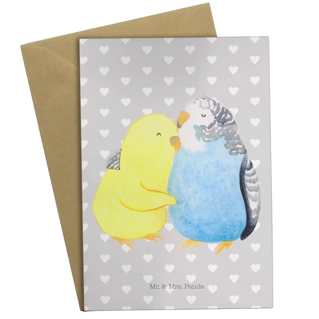 Grußkarte Wellensittich Liebe Glückwunschkarte, Hochzeitskarte, Klappkarte, Karte, Ansichtskarten, Einladungskarte, Geburtstagskarte, Grußkarte, Liebe, Partner, Freund, Freundin, Ehemann, Ehefrau, Heiraten, Verlobung, Heiratsantrag, Liebesgeschenk, Jahrestag, Hocheitstag, Wellensittich, Nähe, Vertrauen, Vögel, Kuscheln