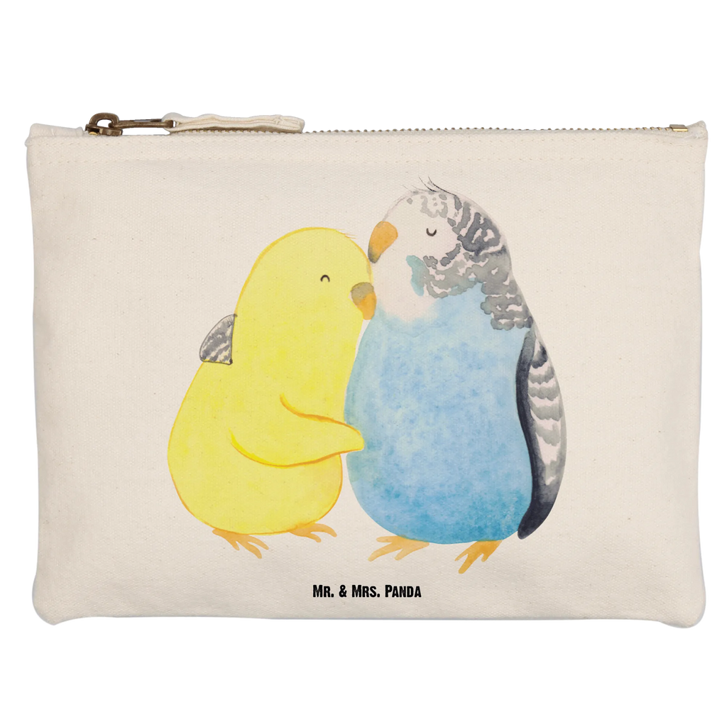 Make-up bag Parakeets in love Love, Loving, Two, Together, Marriage, Engagement, Proposal of marriage, Love gift, gift for her, gift for him, anniversary gift, closeness, birds, cuddling, love, trust, budgie