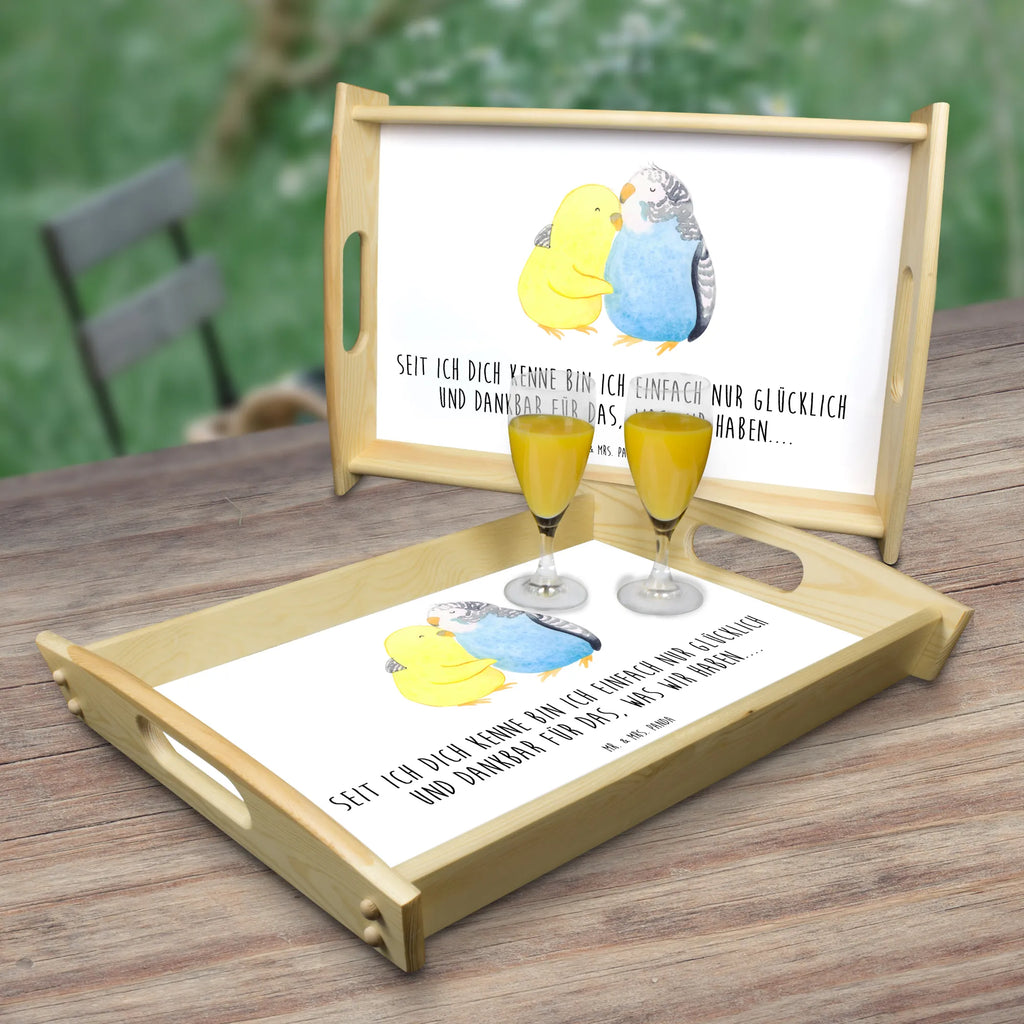 Serving tray Parakeets in love breakfast tray, wooden tray, kitchen tray, serving tray, tray, Love, Loving, Two, Together, Marriage, Engagement, Proposal of marriage, Love gift, gift for her, gift for him, anniversary gift, closeness, cuddling, budgie, trust, love, birds