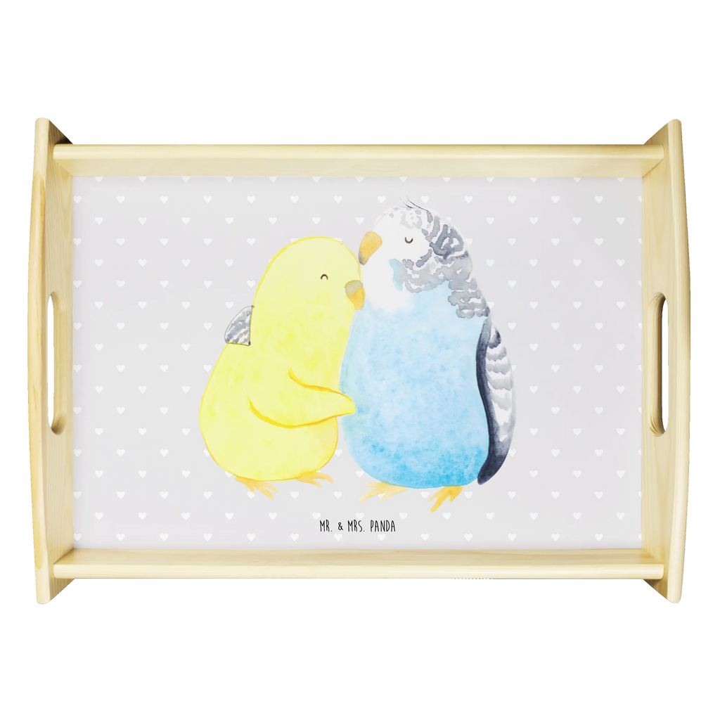 Serving tray Parakeets in love breakfast tray, wooden tray, kitchen tray, serving tray, tray, Love, Loving, Two, Together, Marriage, Engagement, Proposal of marriage, Love gift, gift for her, gift for him, anniversary gift, closeness, cuddling, budgie, trust, love, birds
