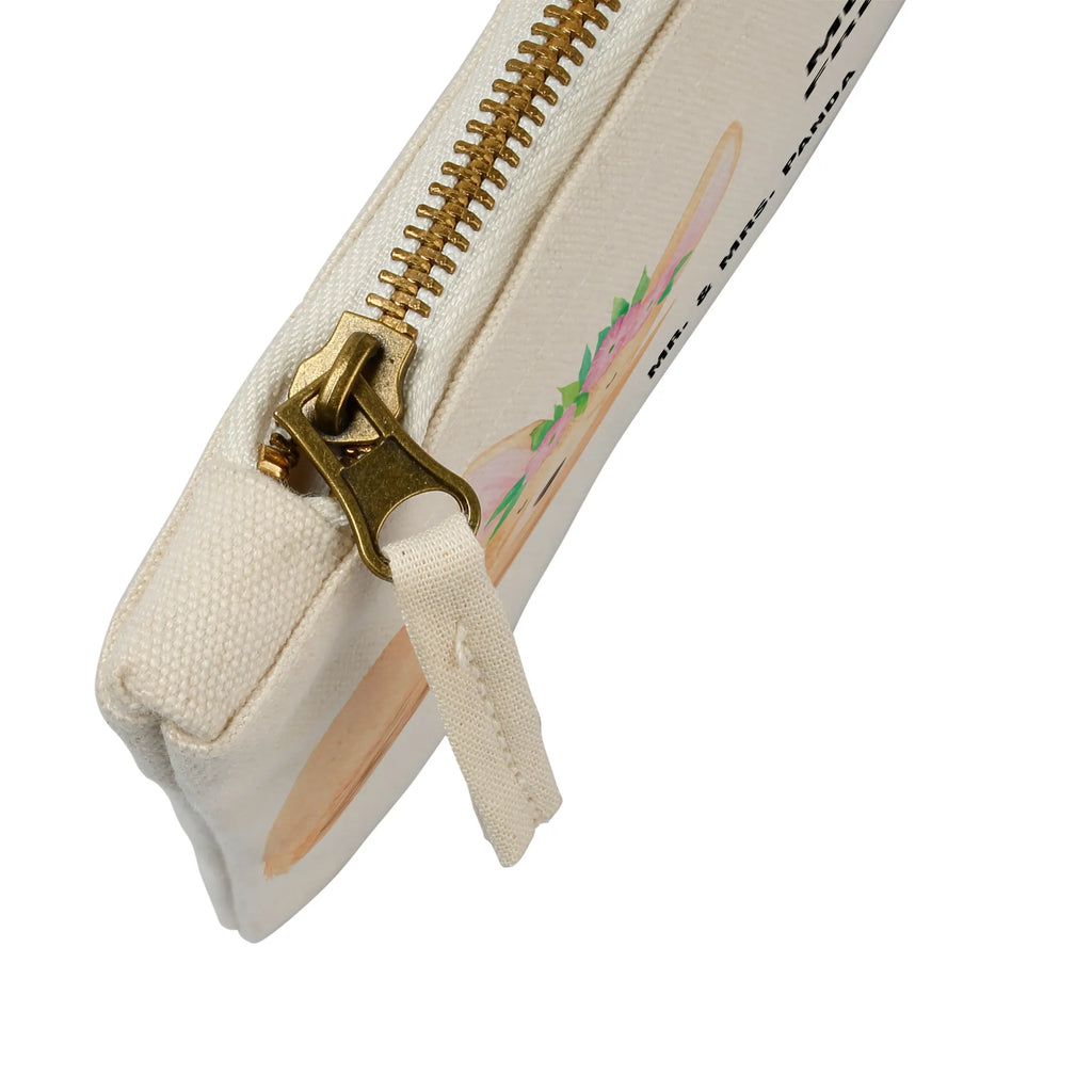 Schminktasche Wüstenfuchs Blumen Waschbeutel, Schminkbeutel, beauty case, utensilientasche, Schminktasche, Waschtasche, Kosmetiktasche, pencil case, Mäppchen, Stiftemäppchen, aufbewahrungstasche, beauty tasche, Kulturtasche, Etui, Federmappe, aufbewahrungsbeutel, Schlampermäppchen, Schminktäschchen, Kosmetikbeutel, Kulturbeutel, kosmetiktäschchen, pinsel tasche, toiletry bag, Afrika, Wildtiere, Glücklich, Wüstenfuchs, Blumen, Blumenkranz, Wüste