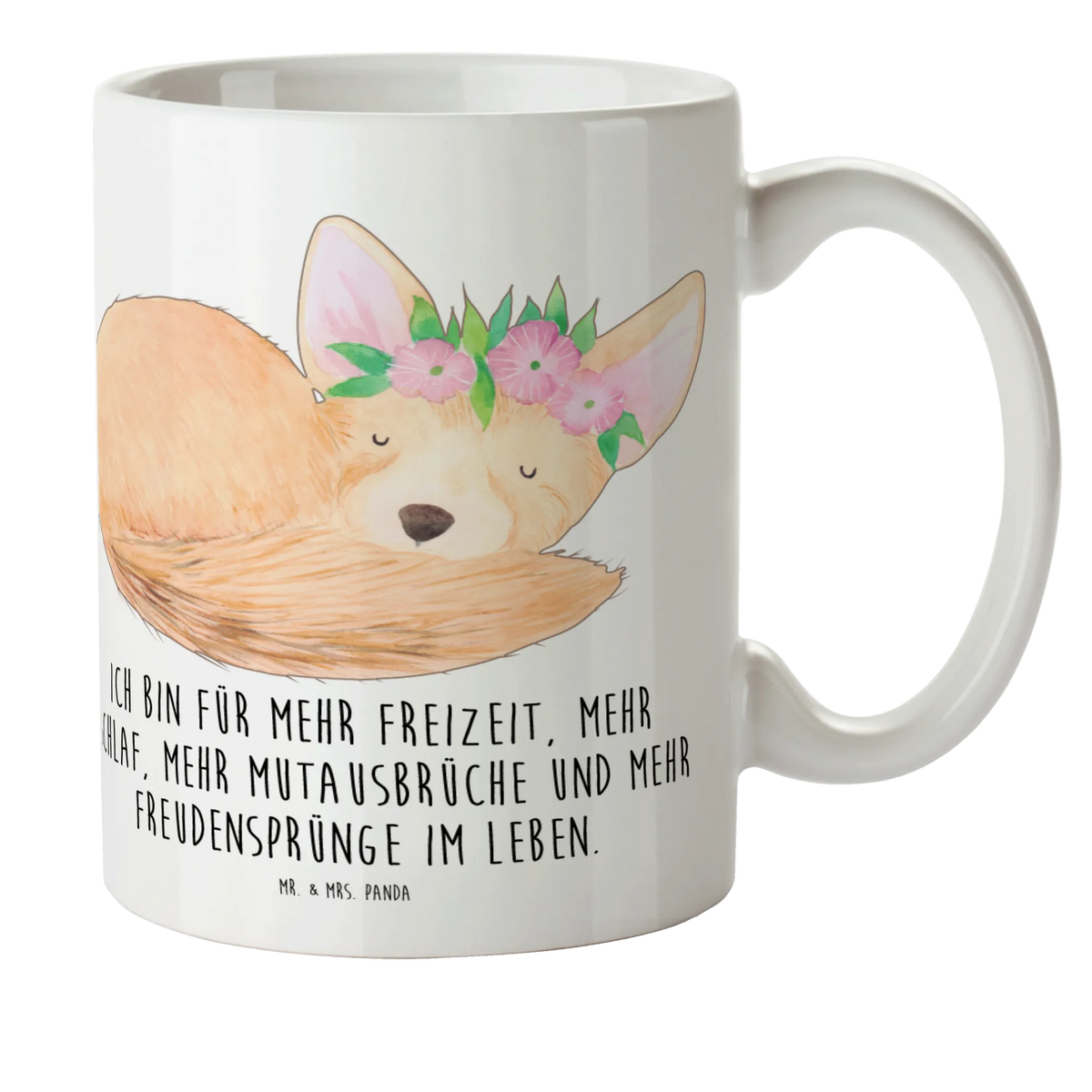 Kindertasse Wüstenfuchs Blumen