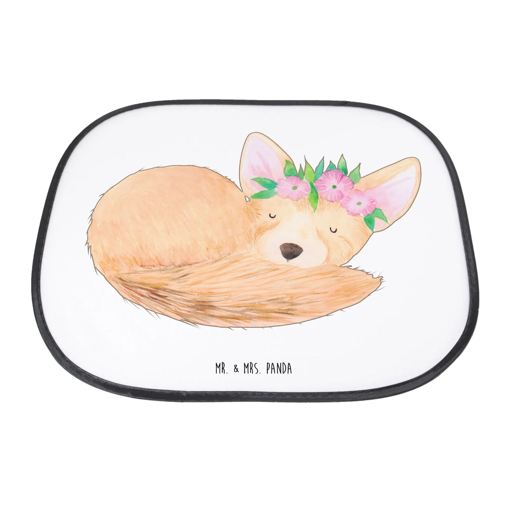 Car sun shade desert fox Flower car, sun visor, back seat, windows, family, gift, children, sun protection, Africa, desert, desert fox, happy, wreath of flowers, flowers