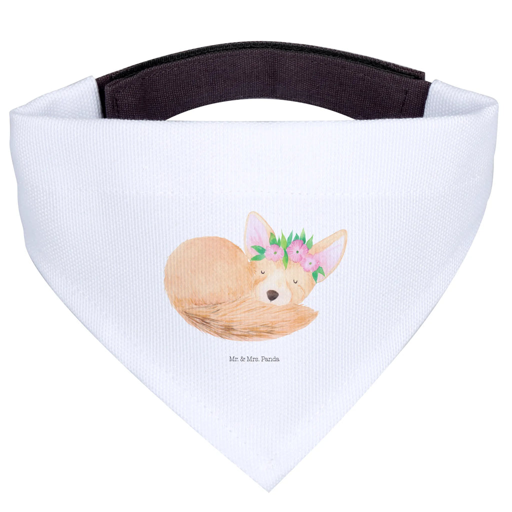 Hundehalstuch Wüstenfuchs Blumen Mittelgroße Hunde, Mittel, Hunde, Hundehalstuch, Halstuch, Tuch, Afrika, Wildtiere, Blumen, Wüste, Wüstenfuchs, Blumenkranz, Glücklich