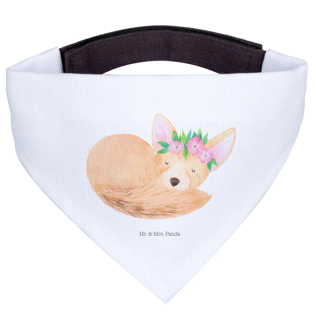 Hundehalstuch Wüstenfuchs Blumen Mittelgroße Hunde, Mittel, Hunde, Hundehalstuch, Halstuch, Tuch, Afrika, Wildtiere, Blumen, Wüste, Wüstenfuchs, Blumenkranz, Glücklich
