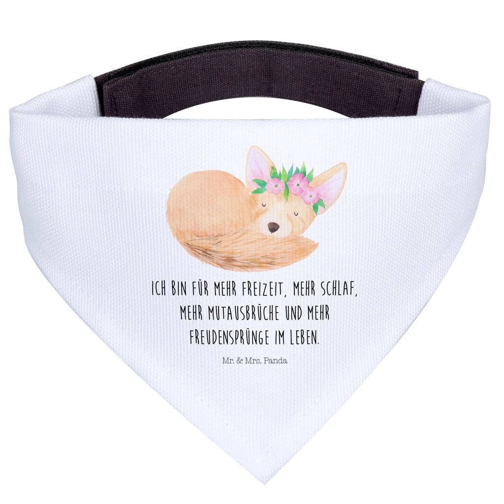 Hundehalstuch Wüstenfuchs Blumen Mittelgroße Hunde, Mittel, Hunde, Hundehalstuch, Halstuch, Tuch, Afrika, Wildtiere, Blumen, Wüste, Wüstenfuchs, Blumenkranz, Glücklich