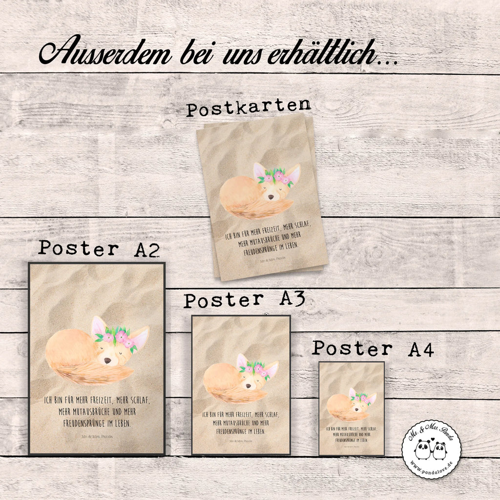 Poster Wüstenfuchs Blumenkranz Wanddekoration, Deko Bild, drucke, Posterdruck, Plakat, grafikposter, kunstdruck poster, wandkunst, Poster, Mr. & Mrs. Panda Poster, Kunstdruck, Bild, Wandposter, Wanddeko Bild, Designposter, Wandbild, kunst für die wand, kunstposter, Bild für Wand, Wandschmuck, wanddeko, wanddruck, Afrika, Wildtiere, Glücklich, Blumenkranz, Blumen, Wüstenfuchs, Wüste