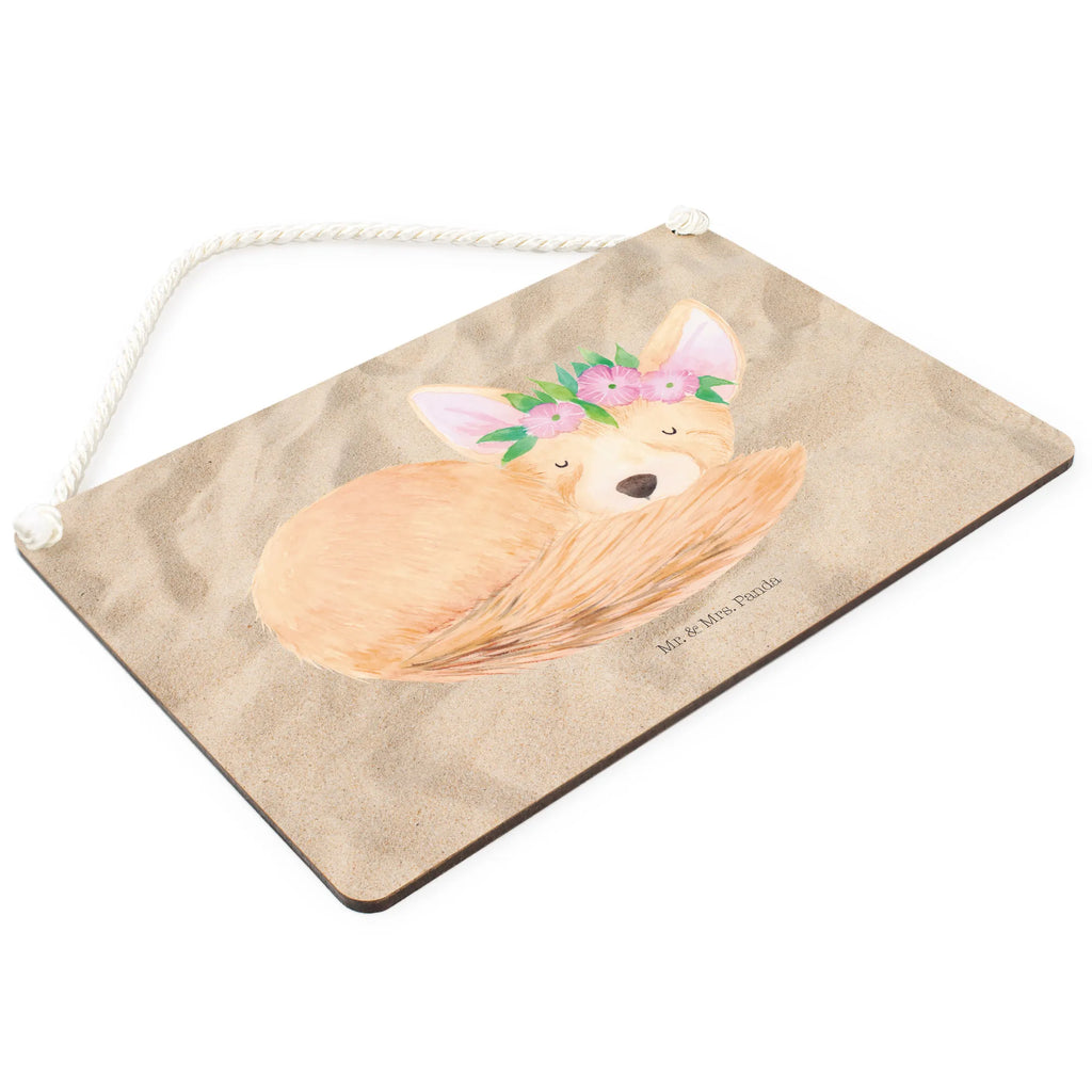 Dekoracyjny znak lis pustynny kwiaty Schild, Badschild, holzbild, Holztafel, Deko Wandtafel, Schild mit Spruch, sprüche schild, Dekoschild, dekoschilder, Küchenschild, dekoration schild, Wandschild, wandtafel, hängeschild, dekotafel, Türschild Familie, Türschild, Holzschild, wandhänger, Spruchschild, Deko Schild, Motivschild, Afrika, Wildtiere, Glücklich, Blumen, Wüstenfuchs, Wüste, Blumenkranz