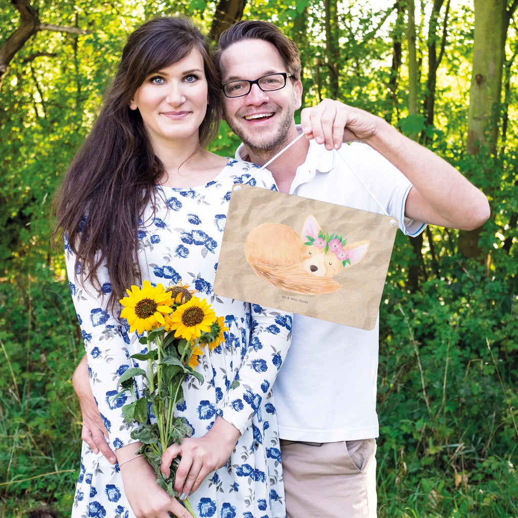 Dekoracyjny znak lis pustynny kwiaty Schild, Badschild, holzbild, Holztafel, Deko Wandtafel, Schild mit Spruch, sprüche schild, Dekoschild, dekoschilder, Küchenschild, dekoration schild, Wandschild, wandtafel, hängeschild, dekotafel, Türschild Familie, Türschild, Holzschild, wandhänger, Spruchschild, Deko Schild, Motivschild, Afrika, Wildtiere, Glücklich, Blumen, Wüstenfuchs, Wüste, Blumenkranz