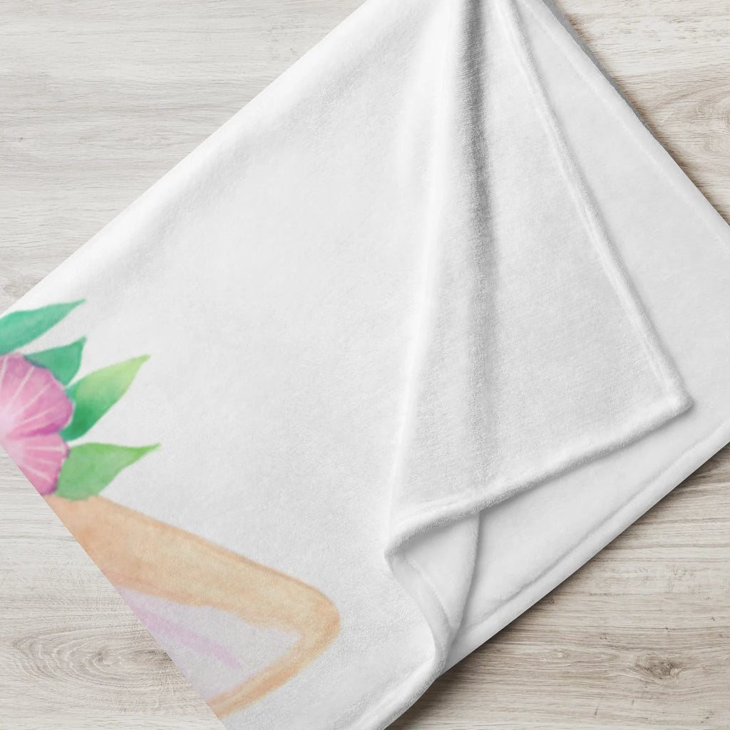 Kocyk dla niemowląt lis pustynny kwiaty Babydecke, Geschenk Geburt, Krabbeldecke, Babyecke Kuscheldecke, Babygeschenk, Afrika, Wildtiere, Blumen, Blumenkranz, Wüste, Glücklich, Wüstenfuchs