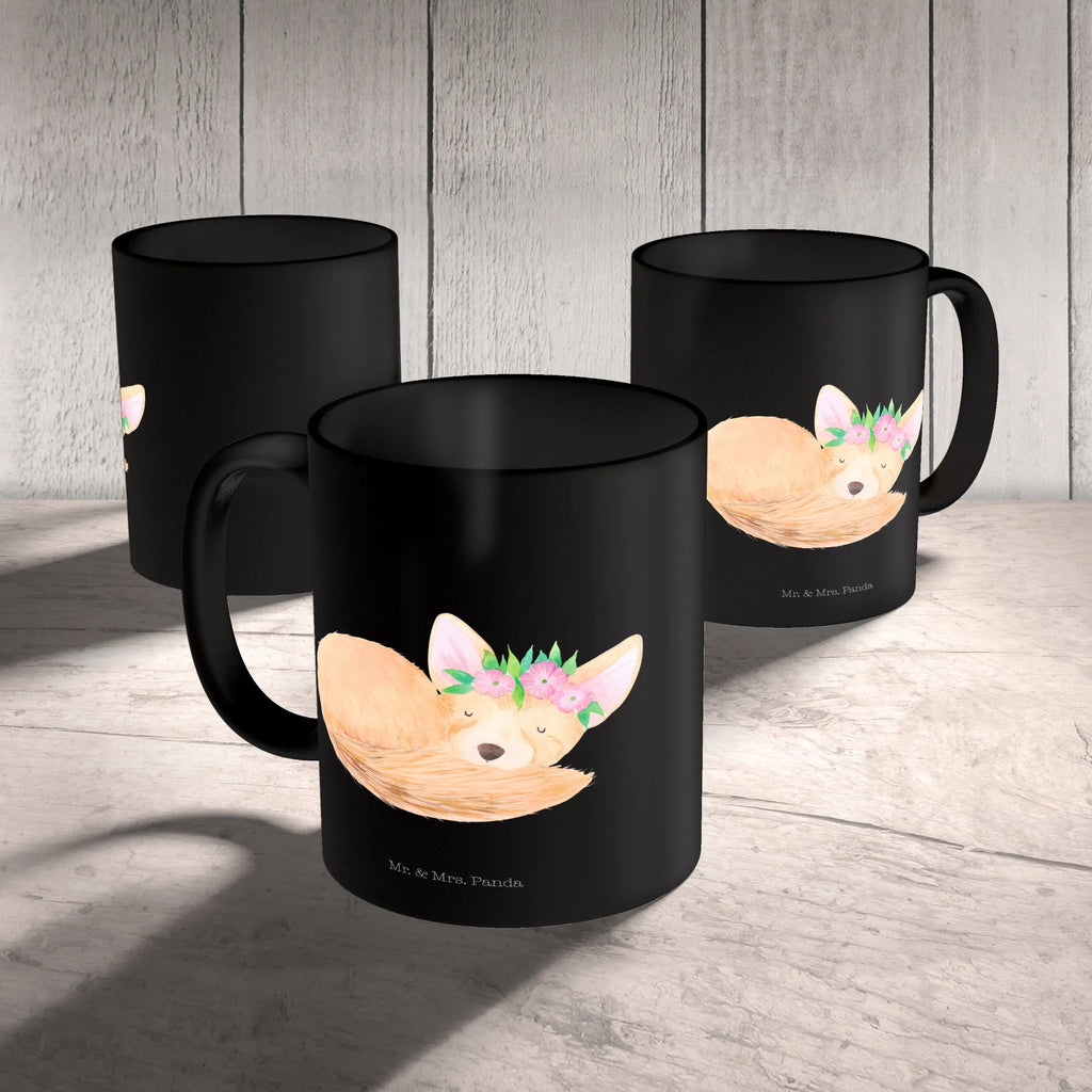 Tasse Wüstenfuchs Blumenkranz Henkelbecher, Kaffeepott, Kakaotasse, Tasse mit Motiv, kaffeebecher keramik, kaffeetasse bedruckt, Keramikbecher, Becher, Designtasse, Kaffeebecher, Kaffeetasse, Motivtasse, Frühstücksbecher, Trinkbecher, Geschenktasse, hochwertige tasse, Mug, Teebecher, Keramiktasse, Trinktasse, Bedruckte Tasse, schöne tasse, Bürobecher, milchkaffeetasse, tasse für kaffee, Dekotasse, Tasse mit Spruch, kaffeetasse keramik, Teepott, Tasse, statement tasse, haferl, Frühstückstasse, Sprüchetasse, kaffeebecher bedruckt, tasse für büro, Coffee Mug, heißgetränkebecher, Pott, Henkeltasse, design tasse, Teetasse, Bürotasse, Afrika, Wildtiere, Wüste, Wüstenfuchs, Blumen, Glücklich, Blumenkranz