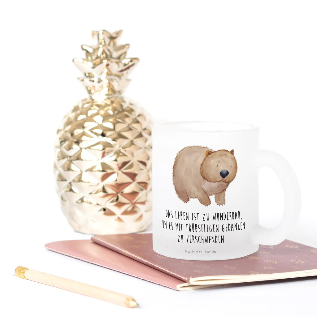 Filiżanka do herbaty Wombat Motywy zwierzęce, dobra energia, zabawne powiedzonka, zwierzęta