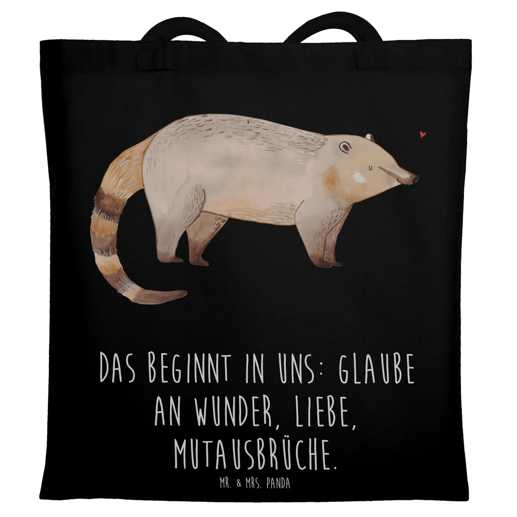 Tote bag Coati Tragetasche, Shopper, Einkaufstüte, Tasche, Strandtasche, Umhängetasche, Beuteltasche, Jutetasche, Jutebeutel, Stofftasche, Einkaufstasche, Badetasche, Beutel, Schultertasche, Laptoptasche, Stoffbeutel, Tiermotive, Gute Laune, lustige Sprüche, Tiere, Rüsselbär, Nasenbär, Bär, Nasenbären