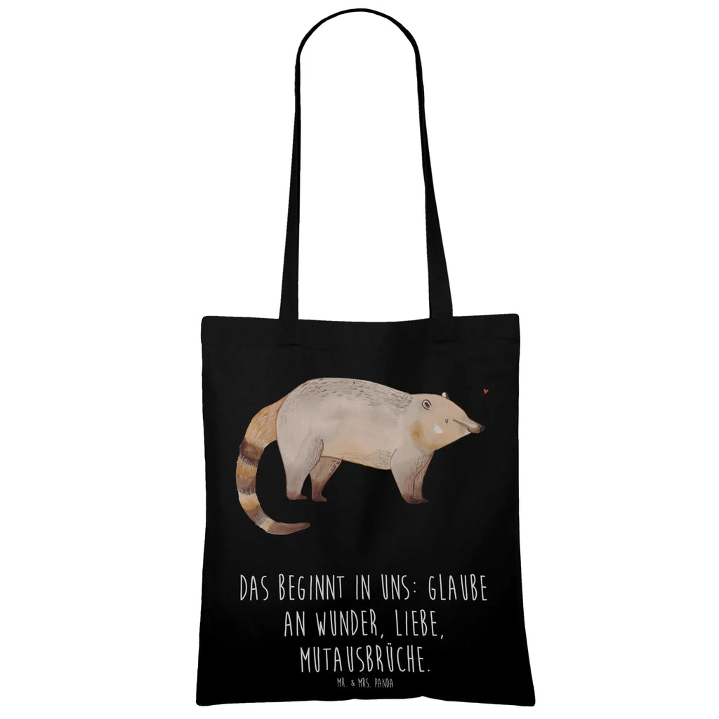 Tote bag Coati Tragetasche, Shopper, Einkaufstüte, Tasche, Strandtasche, Umhängetasche, Beuteltasche, Jutetasche, Jutebeutel, Stofftasche, Einkaufstasche, Badetasche, Beutel, Schultertasche, Laptoptasche, Stoffbeutel, Tiermotive, Gute Laune, lustige Sprüche, Tiere, Rüsselbär, Nasenbär, Bär, Nasenbären