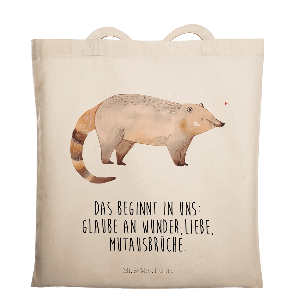 Tote bag Coati Tragetasche, Shopper, Einkaufstüte, Tasche, Strandtasche, Umhängetasche, Beuteltasche, Jutetasche, Jutebeutel, Stofftasche, Einkaufstasche, Badetasche, Beutel, Schultertasche, Laptoptasche, Stoffbeutel, Tiermotive, Gute Laune, lustige Sprüche, Tiere, Rüsselbär, Nasenbär, Bär, Nasenbären