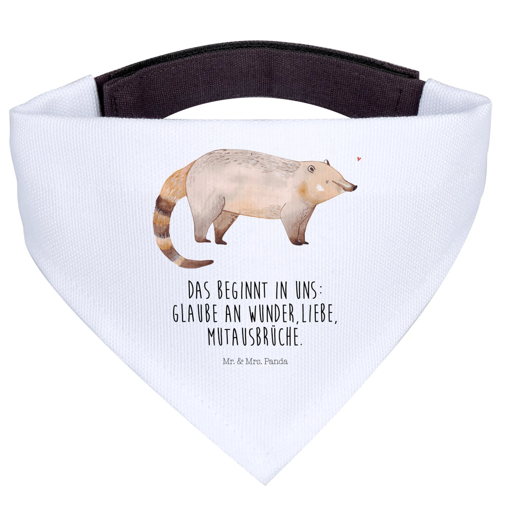 Dog neckerchief Coati Mittel, Hunde, Mittelgroße Hunde, Hundehalstuch, Tuch, Halstuch, Lustige Sprüche, Tiere, Tiermotive, Gute Laune, Bär, Nasenbär, Rüsselbär, Nasenbären