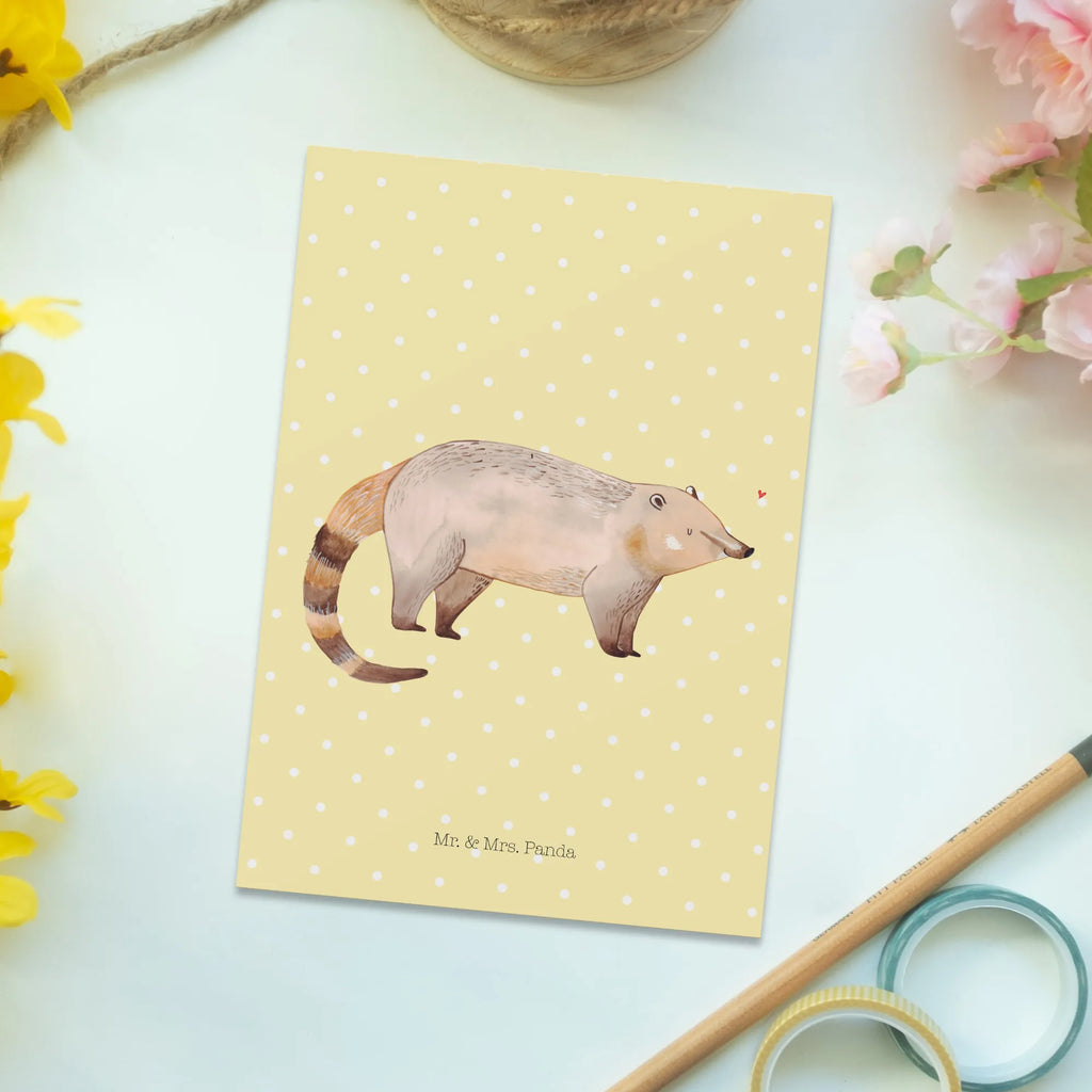 Pocztówka Nosacz einzelkarte, Kunstkarten, kunstkarte, spruchkarte, bildkarte, Grußkarte, Ansichtskarten, Fotokarte, Designkarte, Postkarten, Motivkarte, Ansichtskarte, Postkarte, Lustige Sprüche, Tiere, Tiermotive, Gute Laune, Nasenbär, Nasenbären, Rüsselbär, Bär