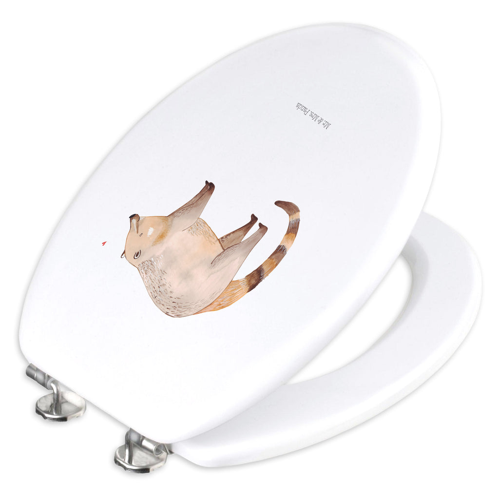 Motiv WC Sitz Nasenbär WC-Sitz, Toilettendeckel, Klodeckel, WC-Deckel, Klobrille, Toilettensitz, Tiere, Tiermotive, lustige Sprüche, Gute Laune, Nasenbär, Rüsselbär, Bär, Nasenbären