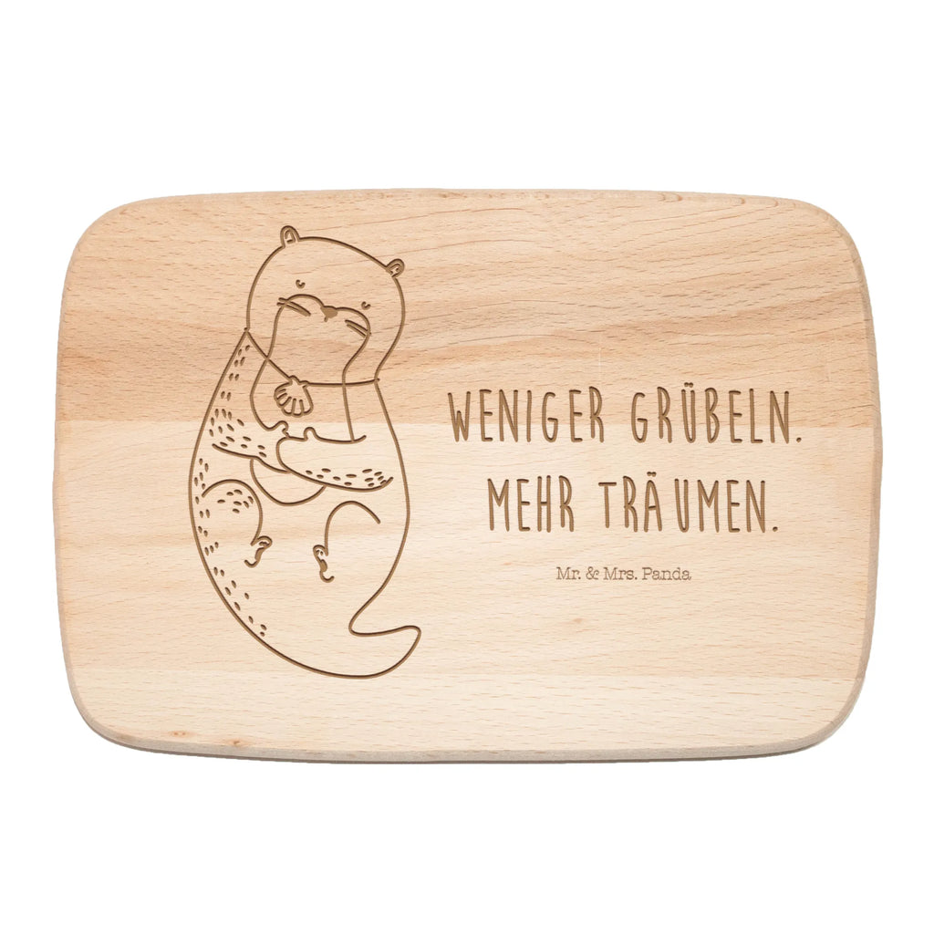 Küchenbrett Otter Muschel Schneidebrett Holz, Frühstücksbrett, Frühstücksbrettchen, Schneidebrett, Küchenbrett, Holzbrett, Otter, Fischotter, Seeotter, träumen, Motivation, Tagträumen, grübeln, Büro, Otterliebe