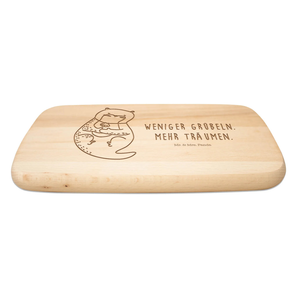 Küchenbrett Otter Muschel Schneidebrett Holz, Frühstücksbrett, Frühstücksbrettchen, Schneidebrett, Küchenbrett, Holzbrett, Otter, Fischotter, Seeotter, träumen, Motivation, Tagträumen, grübeln, Büro, Otterliebe