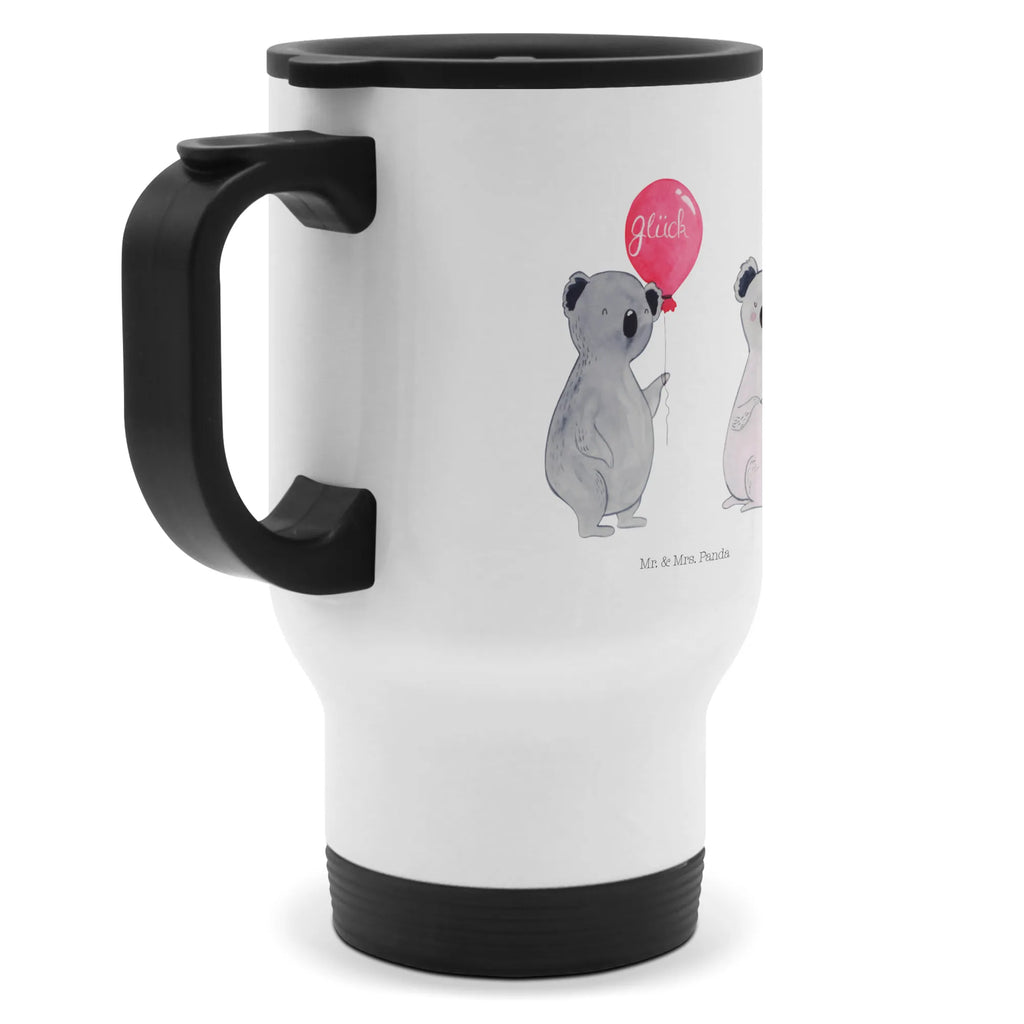 Insulated mug Koala bear balloon travel mug, travel coffee mug, To Go mug, Insulated mug, Thermo cup, Coffee mug, Thermo mug, Koala, present, balloon, birthday, koala, party