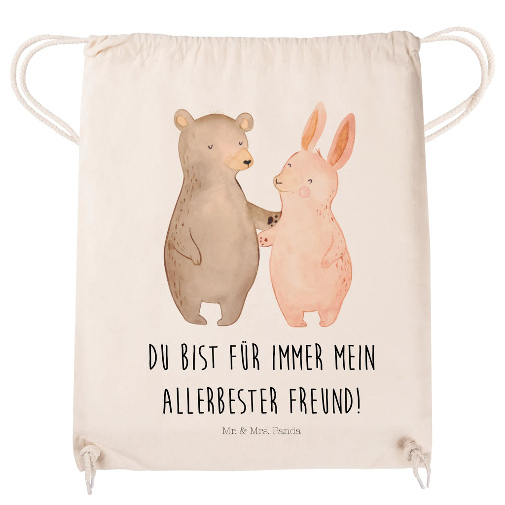 Drawstring bag bear and rabbit Embrace sports bag, carrier bag, gym bag, bag, jute bag, hipster, Love, Loving, Two, Together, Marriage, Engagement, Proposal of marriage, Love gift, gift for her, gift for him, anniversary gift, best friends, friends, rabbit, bear, best friend