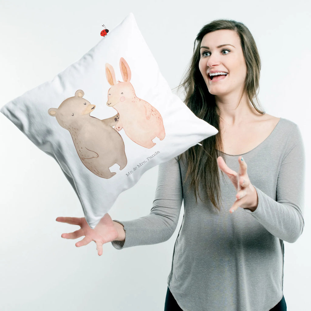Cushion bear and rabbit Embrace Kissen 40x40, couch kissen, Sofakissen, kissen für sofa, Polsterkissen, Dekokissen 40x40, zier kissen, Mikrofaser Kissen, Kuschelkissen, Zierkissen, Kopfkissen, Kopfkissen 40x40, microfaser kopfkissen, microfaser zierkissen, Couchkissen, microfaser dekokissen, kissen 40 x 40, kissen mikrofaser, kuschel kissen, kuschelkissen 40x40, sofa kissen, 40 X 40 Kissen, Kissen, 40x40 kissen, Motivkissen, couchkissen 40x40, kissen für couch, Sofakissen 40x40, wurfkissen, zierkissen 40x40, deko kissen, Dekokissen Sofa, microfaser sofakissen, wohnzimmer kissen, Dekokissen, Verlobung, Freund, Partner, Heiratsantrag, Freundin, Liebesgeschenk, Ehemann, Hocheitstag, Ehefrau, Heiraten, Jahrestag, Liebe, Bester Freund, Best Friends, Hase, Bär, Bärchen, Freunde
