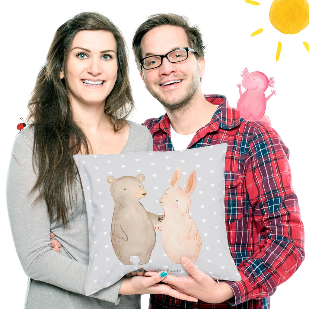 Cushion bear and rabbit Embrace Kissen 40x40, couch kissen, Sofakissen, kissen für sofa, Polsterkissen, Dekokissen 40x40, zier kissen, Mikrofaser Kissen, Kuschelkissen, Zierkissen, Kopfkissen, Kopfkissen 40x40, microfaser kopfkissen, microfaser zierkissen, Couchkissen, microfaser dekokissen, kissen 40 x 40, kissen mikrofaser, kuschel kissen, kuschelkissen 40x40, sofa kissen, 40 X 40 Kissen, Kissen, 40x40 kissen, Motivkissen, couchkissen 40x40, kissen für couch, Sofakissen 40x40, wurfkissen, zierkissen 40x40, deko kissen, Dekokissen Sofa, microfaser sofakissen, wohnzimmer kissen, Dekokissen, Verlobung, Freund, Partner, Heiratsantrag, Freundin, Liebesgeschenk, Ehemann, Hocheitstag, Ehefrau, Heiraten, Jahrestag, Liebe, Bester Freund, Best Friends, Hase, Bär, Bärchen, Freunde