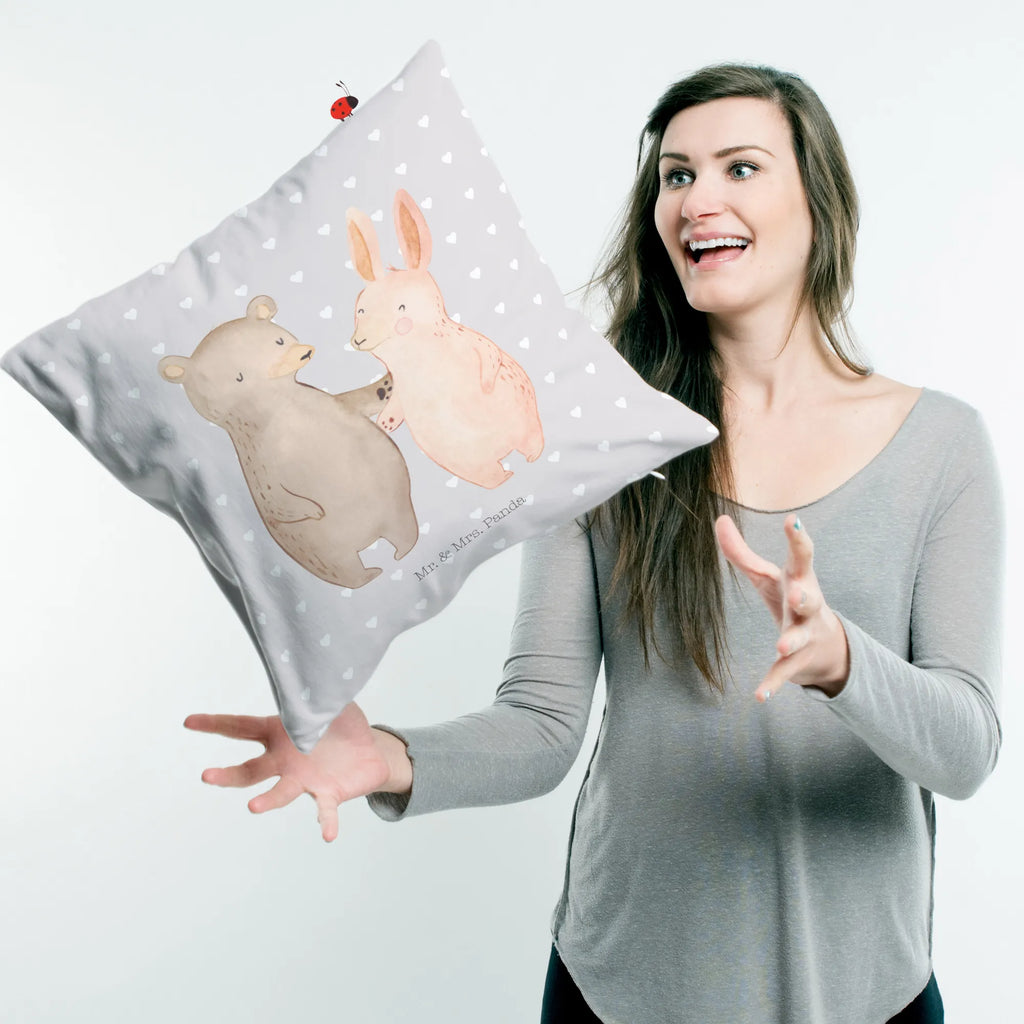 Cushion bear and rabbit Embrace Kissen 40x40, couch kissen, Sofakissen, kissen für sofa, Polsterkissen, Dekokissen 40x40, zier kissen, Mikrofaser Kissen, Kuschelkissen, Zierkissen, Kopfkissen, Kopfkissen 40x40, microfaser kopfkissen, microfaser zierkissen, Couchkissen, microfaser dekokissen, kissen 40 x 40, kissen mikrofaser, kuschel kissen, kuschelkissen 40x40, sofa kissen, 40 X 40 Kissen, Kissen, 40x40 kissen, Motivkissen, couchkissen 40x40, kissen für couch, Sofakissen 40x40, wurfkissen, zierkissen 40x40, deko kissen, Dekokissen Sofa, microfaser sofakissen, wohnzimmer kissen, Dekokissen, Verlobung, Freund, Partner, Heiratsantrag, Freundin, Liebesgeschenk, Ehemann, Hocheitstag, Ehefrau, Heiraten, Jahrestag, Liebe, Bester Freund, Best Friends, Hase, Bär, Bärchen, Freunde