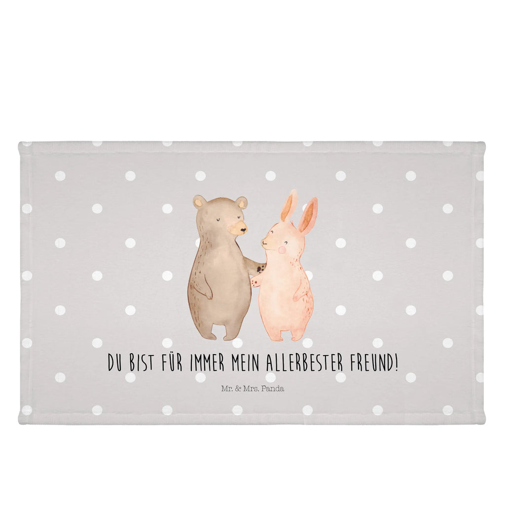 Guest towel bear and rabbit Embrace Handtuch, Badehandtuch, Badezimmer, Handtücher, groß, Kinder, Baby, Liebe, Partner, Freund, Freundin, Ehemann, Ehefrau, Heiraten, Verlobung, Heiratsantrag, Liebesgeschenk, Jahrestag, Hocheitstag, Freunde, bester Freund, Hase, Bär, Bärchen, best friends