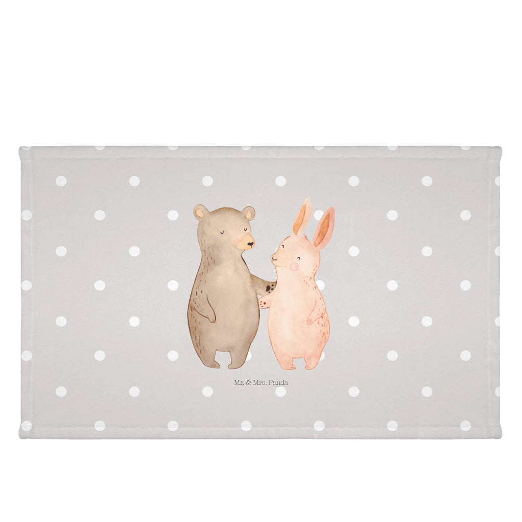 Guest towel bear and rabbit Embrace Handtuch, Badehandtuch, Badezimmer, Handtücher, groß, Kinder, Baby, Liebe, Partner, Freund, Freundin, Ehemann, Ehefrau, Heiraten, Verlobung, Heiratsantrag, Liebesgeschenk, Jahrestag, Hocheitstag, Freunde, bester Freund, Hase, Bär, Bärchen, best friends