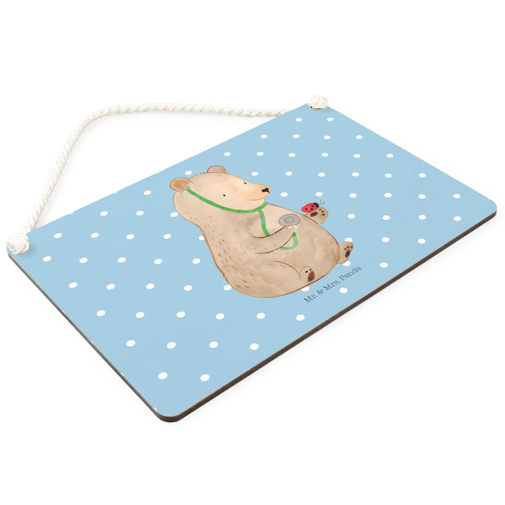 Decorative sign bear Physician dekoschilder, sprüche schild, Holztafel, Spruchschild, Küchenschild, hängeschild, Schild, wandhänger, Holzschild, Türschild, Schild mit Spruch, Badschild, wandtafel, dekotafel, Deko Wandtafel, Motivschild, Deko Schild, holzbild, Dekoschild, Türschild Familie, dekoration schild, Wandschild, Teddybär, Teddy, Bär, Professorin, Doktorin, Ärztin, Professor, Arzt, Doktor